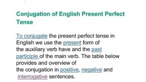 Present perfect tense in English grammar, Learn English grammar _// with English Master