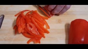ПРОСТО НО ОЧЕНЬ ВКУСНО! Салат с ветчиной и болгарским перцем!
