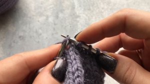 Провязывание из трёх петель одной центральная сверху