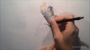 Scorpion - Speed Drawing - Timelapse - Mortal Kombat X