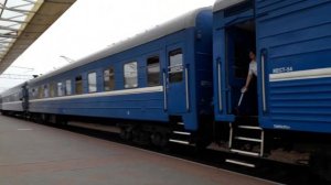Прибытие межрегеонального поезда номер 682 Брест-Минск на станцию Минск-Пассажирский