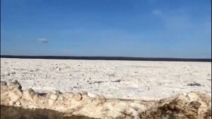 Ледоход  на Енисее у Ворогово