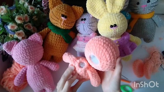 Мастер-класс два в одном!!!      Зайка+Котик ?? Часть - 2.    #вяжуназаказ #длядетей