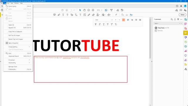 Adobe Acrobat Reader Tutorial - Lesson 33 - Spell Check in Comments and Fields смотреть онлайн
