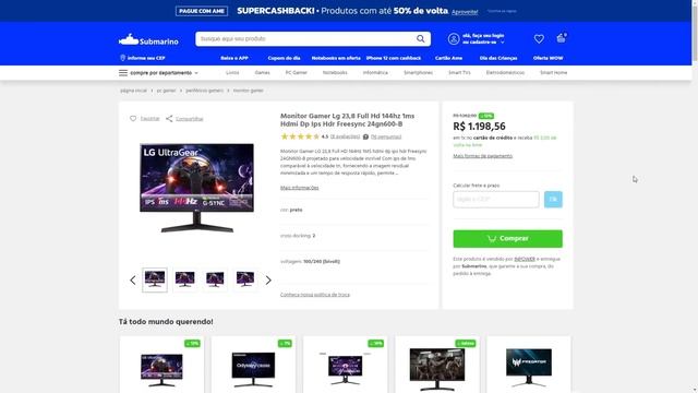 Melhor MONITOR GAMER 144HZ para COMPRAR. LG ULTRAGEAR ou AOC HERO G2 QUAL ESCOLHER? смотреть онлайн