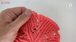 Салфетка крючком, Тереза, 14-19