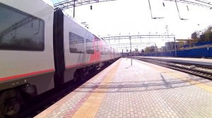 ЭС1-050 прибывает на станцию Ростов-Главный #ласточка #ростовглавный
