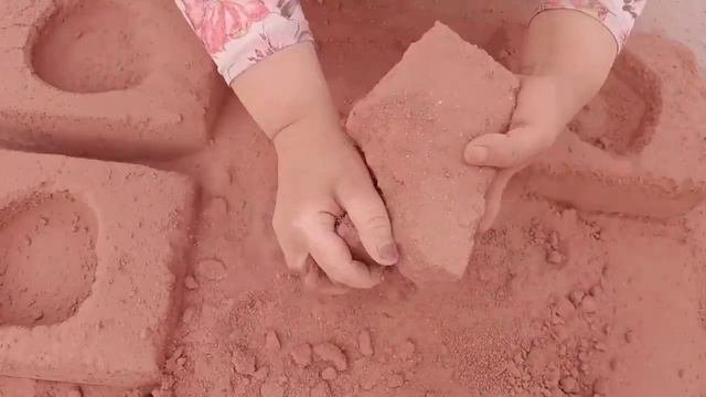 ASMR: Pure Rich Red Sand💖 Floor Crumbling#asmr #relaxingsounds #crushing