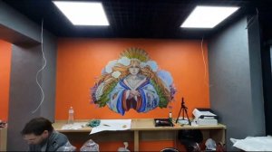 Как отказались от услуг художника в пользу печати на стенах. Цифровая роспись стен.