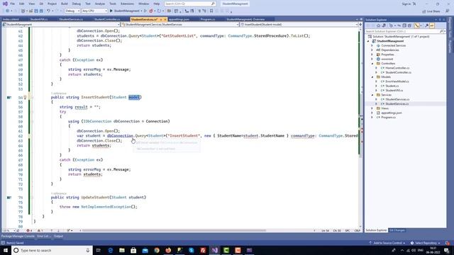 ASP.NET 6 Core CRUD operations using SQL stored procedure and Dapper in Hindi