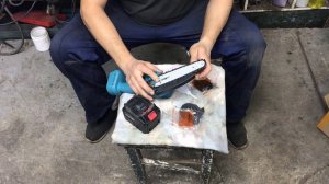 Цепная АКБ пила Хеймердингер. Chain battery saw Heimerdinger.