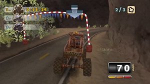 Cars Mater-National Wii - Monster Truck Waypoint Race #3 (Dolphin)