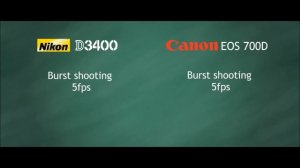 Nikon D3400 Vs Canon 700D