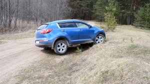 Диагональный тест Kia Sportage 3(SL) с и без ESP