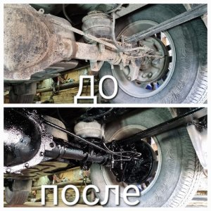 Обработка днища мастикой с маслом.