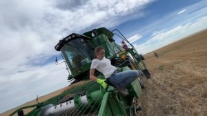 Bulldozing Wheat & Gymnastics! Montana Farming 2022