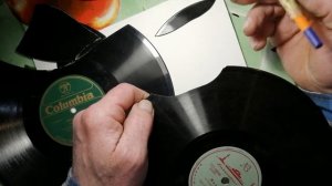 Граммофонная пластинка, чем склеить и как проверить.