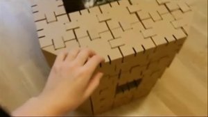 Дом для кошки своим руками из картона. Дом для кота из Йохокубиков.