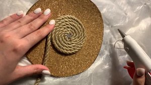 Создание джутовой подставки под горячее