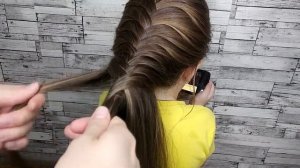 Косичка | РЫБИЙ ХВОСТ | Один из вариантов плетения |