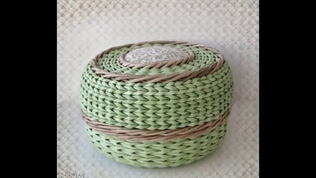Оригинальное плетение из газетных трубочек- шкатулки смотреть онлайн