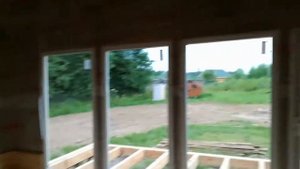 Каркасный дом из панелей с плоской крышей