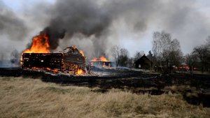 Пожар в деревне Приречье Слонимского района