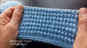 Объемный узор спицами!