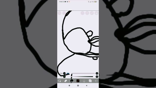 как нарисовать уточку Лалафанфан в приложении ibisPaint X смотреть онлайн