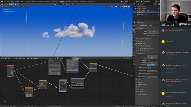 Creating Procedural Volumetric Clouds with Blender Eevee