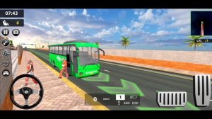 Coach Bus Simulator 3D 2021 - Ultimate bus driving -  Passenger drop Coach gameplay - Android, ios