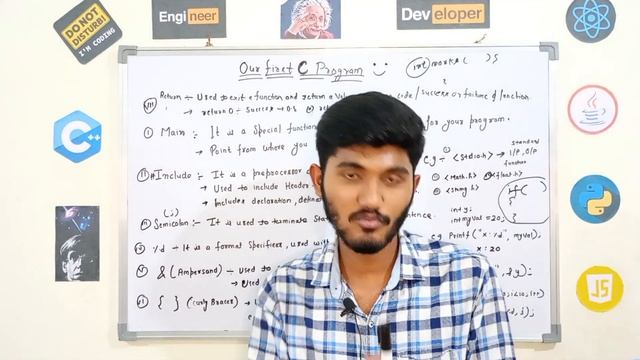 Let's Start Coding ??| What is main( ) , return, semicolon, include, Ampersand , { } in C Program?