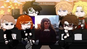 avengers react to wanda!! //gacha + marvel// !! part 2/? !!
