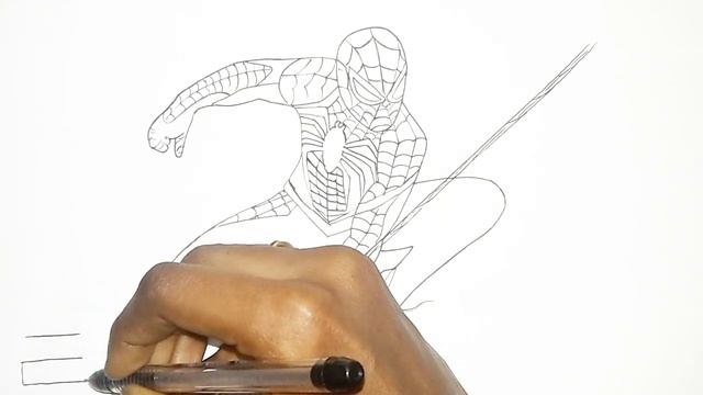 SPIDERMAN DRAWING STEP BY STEP | HOW TO DRAW A SPIDERMAN EASY смотреть онлайн