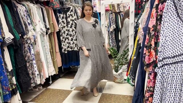 ОТЛИЧНЫЕ ПЛАТЬЯ У ДОМЕНИКИ? РАЗМЕРНЫЙ РЯД? Садовод. Москва смотреть онлайн