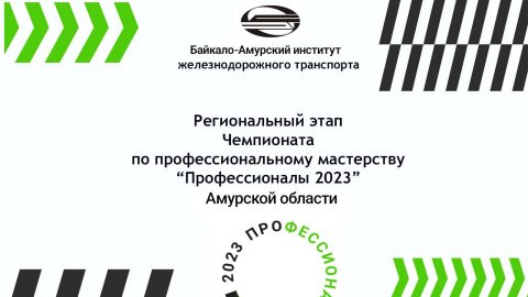Региональный этап Чемпионата по профессиональному мастерству "Профессионалы" Амурская область