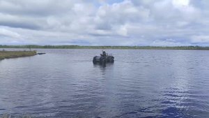 Водные испытания вездехода Литл