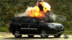Бронированный Toyota Land Cruiser 200 успешно прошёл испытания на обстрел и подрыв