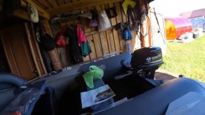 Обзор на лодку GLADIATOR 350 и двухтактный мотор TOHATSU на 9,9л.с, весом 41 КГ.