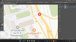 Как в Adobe Illustrator перенести масштаб с яндекс карты?