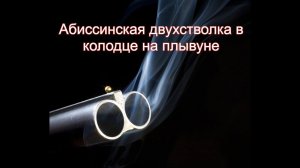 Абиссинская двустволка в колодце на плывуне!