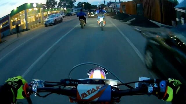 Вечерний выезд на эндуро Ataki ef300