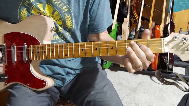 SOLD Dirty Telecaster Style guitar with 3 pickups Blend pot смотреть онлайн