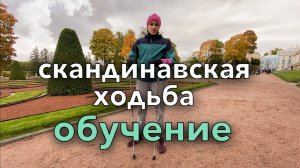 Техника скандинавской ходьбы в Царском Селе