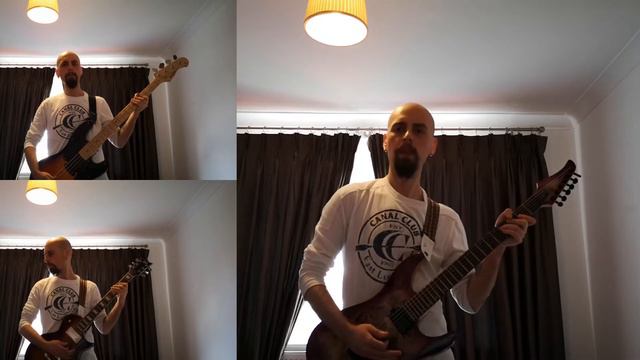 Rammstein - AMERIKA guitar and bass cover