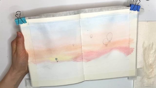 Закат акварелью / пейзаж акварелью смотреть онлайн