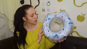 Круг для купания младенцев. Обзор и первое купание ребенка. товары для новорожденных.