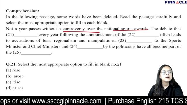 SSC CGL 2022 | Pinnacle English 215 Shifts 3rd Edition | TCS PYQ | SSC CHSL | Pinnacle English Book