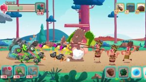 dino bash 76 уровень рапторы плювики и трицер в каминной броне  vs троглодитов