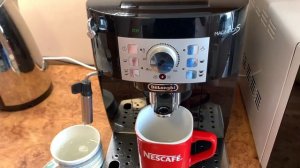 Delonghi ECAM 22.110 - 22.114 Magnefica S. Декальцинация, очистка от накипи кофемашины.